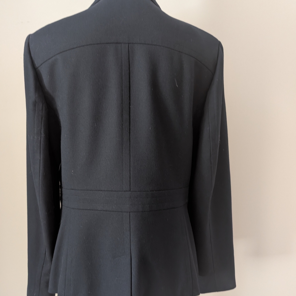Talbots Navy Wool Blazer With Button Accents - image 4